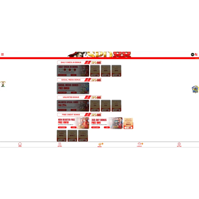 SPD88 promotions page: daily check-in, social-media bonus, weekly rebates and new-member free credit SPD88 promotions page: daily check-in, social-media bonus, weekly rebates and new-member free credit